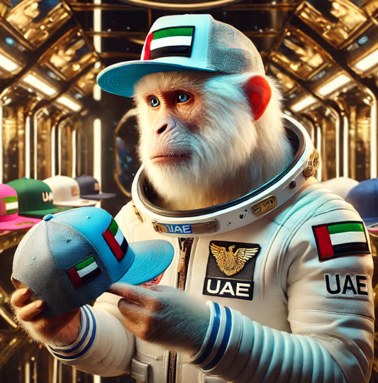 Singe Ayoun entrain de choisir sa casquette