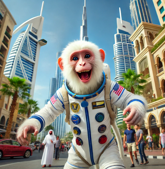Ayoun a Dubai entrain de sourire