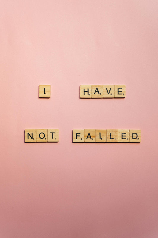 C'est ecrit en scrable I have not Failed