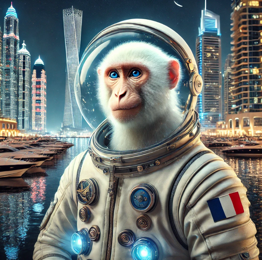 🐵🚀 Pourquoi Ayoun a choisi une mascotte singe albinos de l’espace ?
