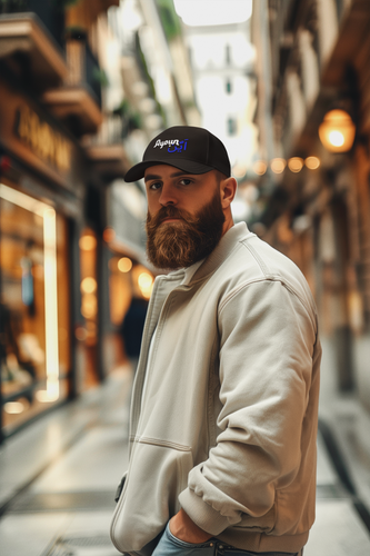 homme qui porte casquette ayoun noir