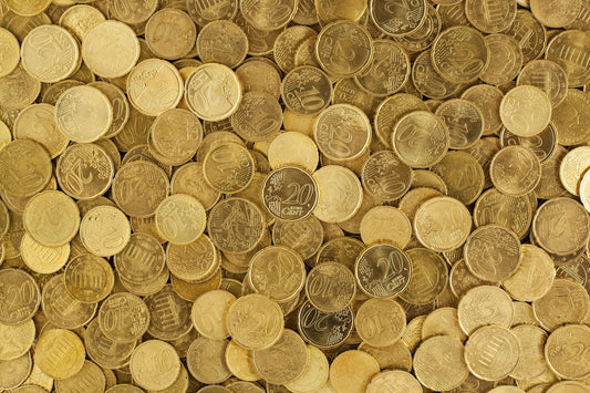 pleins de pièces de 20 centimes