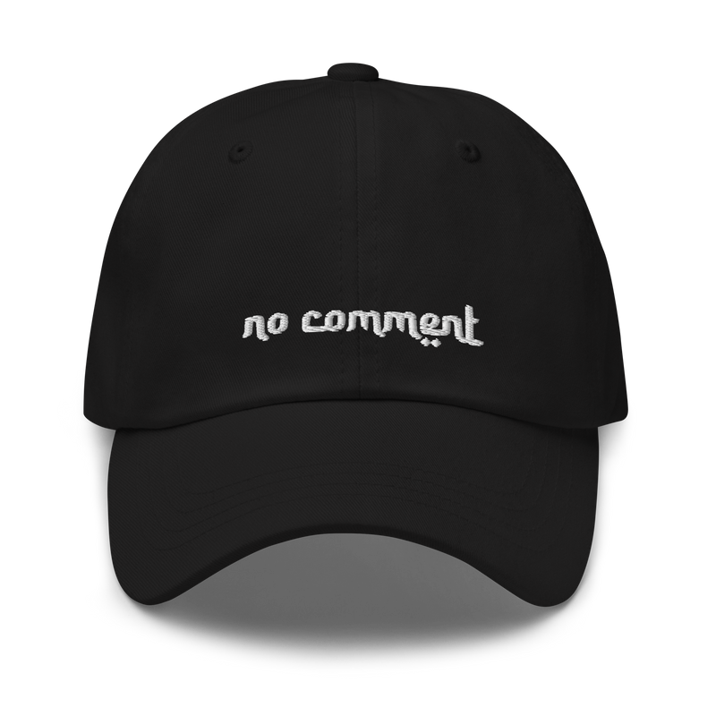 Casquette de Baseball Noir - No Comment