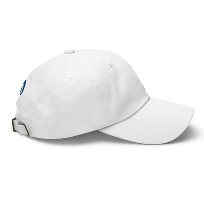 Casquette stylé blanc brodé yeux ayoun mauvais oeil protection profil 1