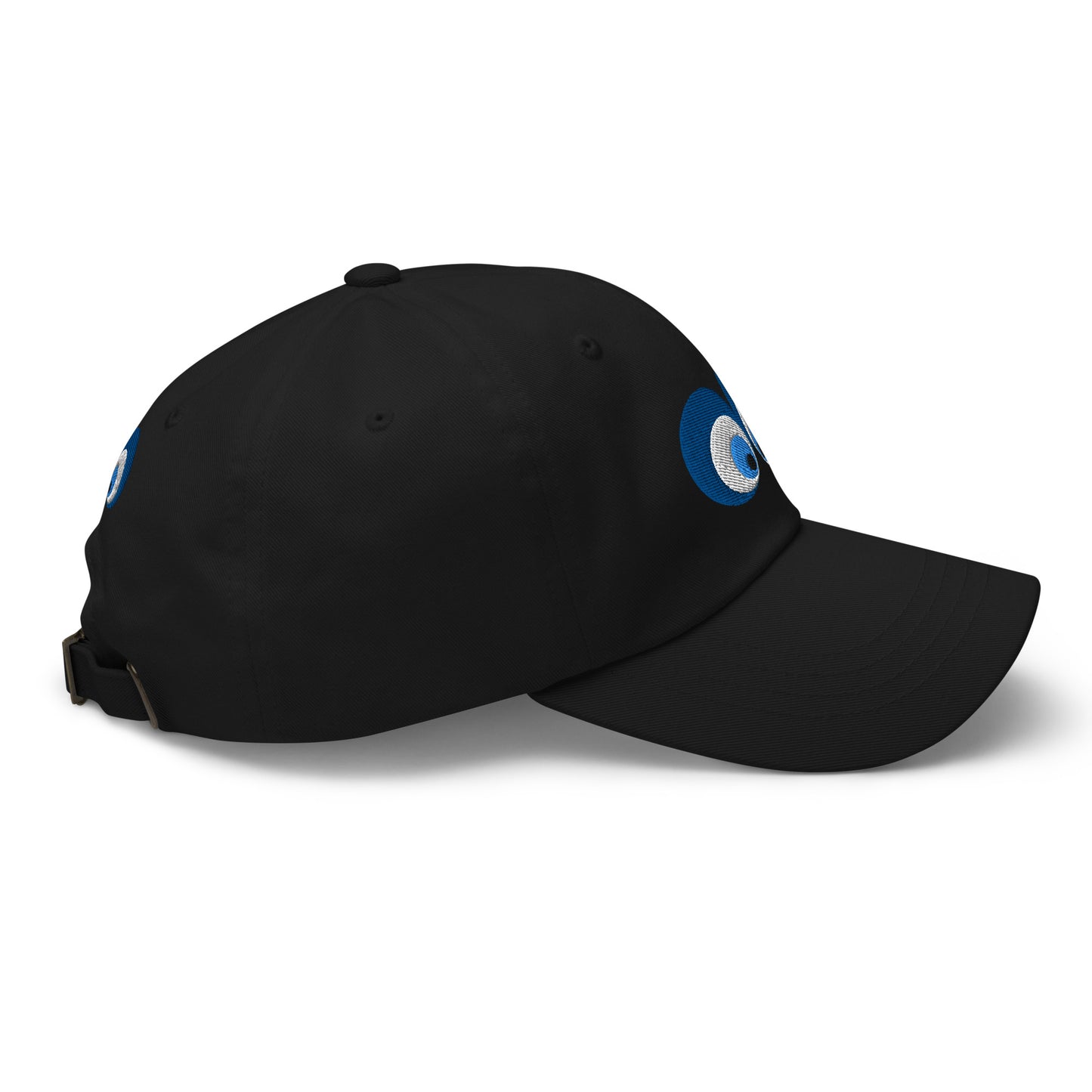 Casquette stylé noir brodé oeil ayoun mauvais oeil protection profil 3